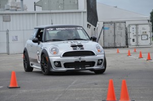 On the Autocross, missing cones right & left!