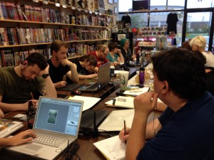 The table of creators for 24 Hour Comic Day 2013