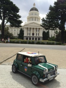 One of my other prjects "MINIfigs Take The States" the Lego Mini Cooper and over 30 minifigs.