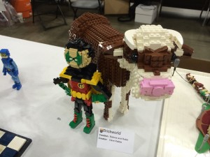 Comic fanboys rejoice... Batcow at Brickworld