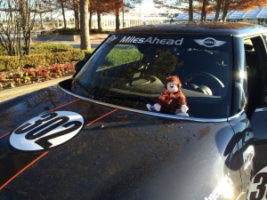 Cecil checks out our MINI for the day- number 302