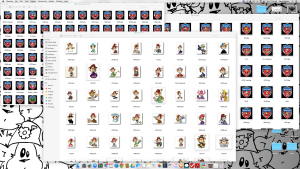 My desktop after I finished sorting.